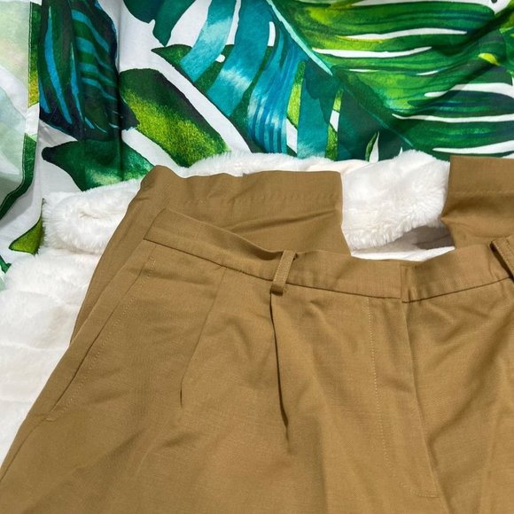 Lands’ End 12P Tan Caramel Wool Office Work Fall Winter Minimalist Classic Pants - Picture 10 of 10